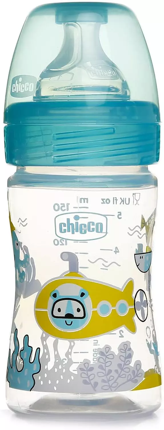 CHICCO WELL BEING 150 ML +2M BLUE image