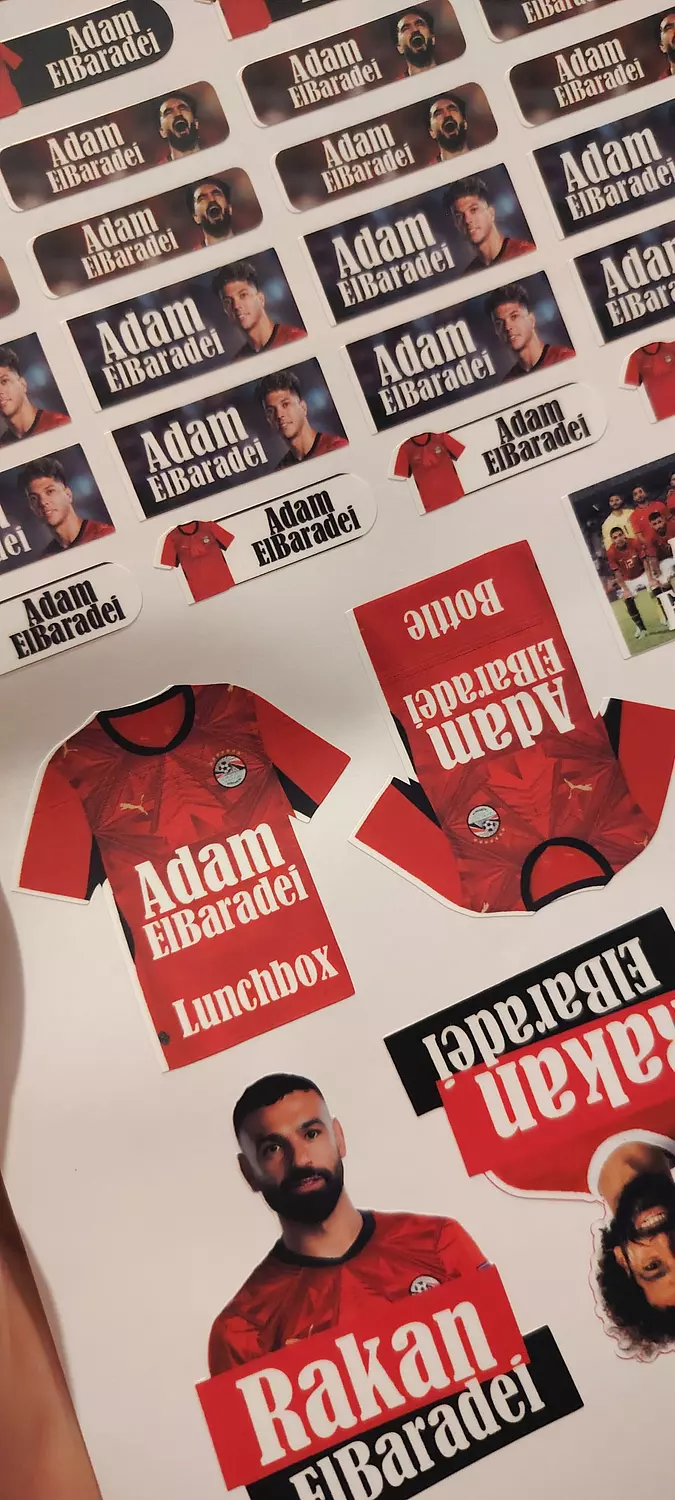  Egypt National Team School Labels Stickies 2