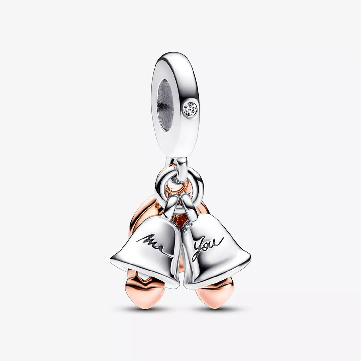 Sterling silver and 14k rose gold-plated unique metal blend-Charm-2023 C image