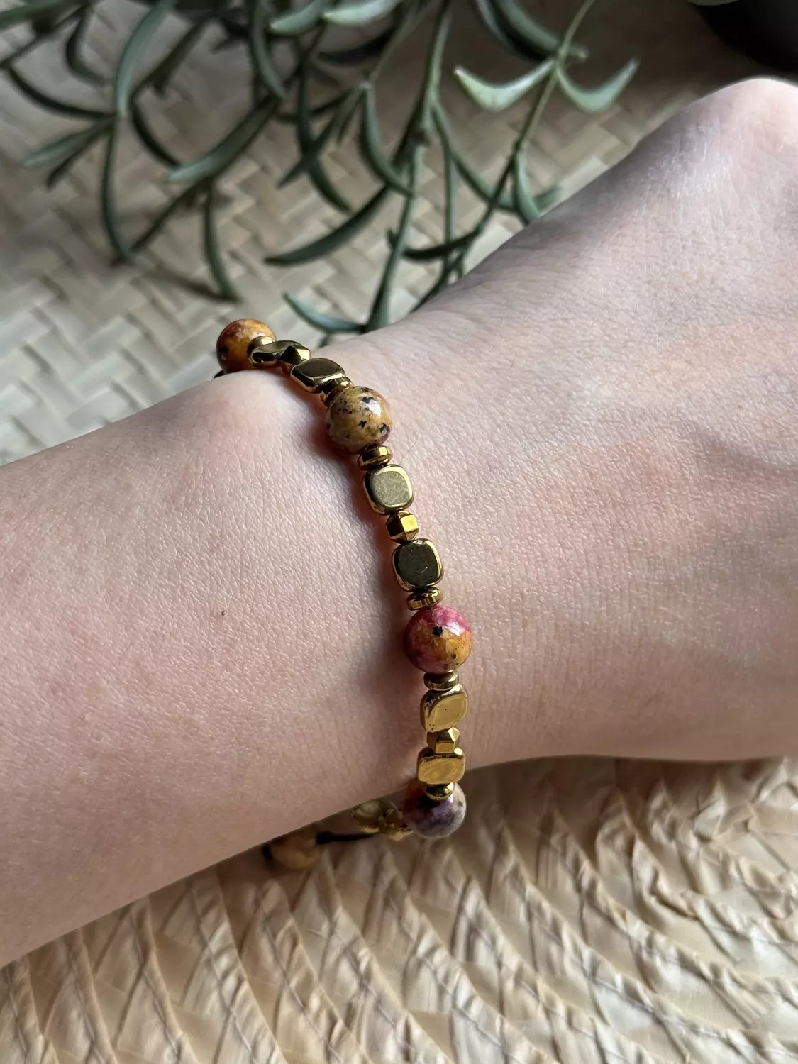 Hematite / Agate Brown Bracelet ( Stock ) 2