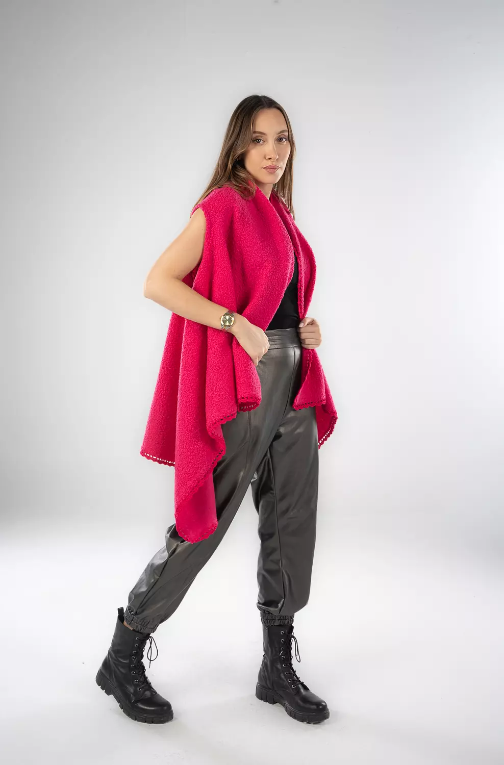 Pink cardigun hover image
