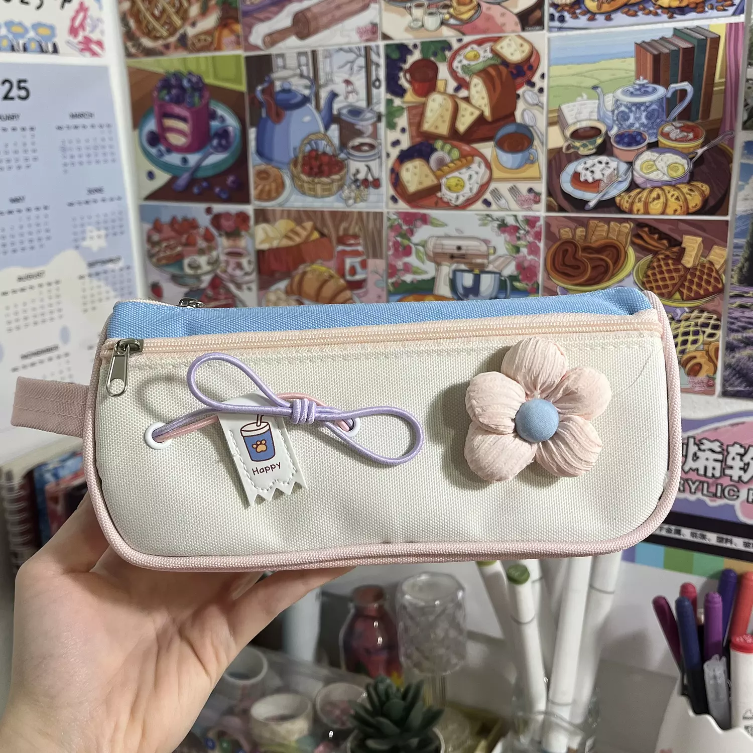 Flower pencil cases 3