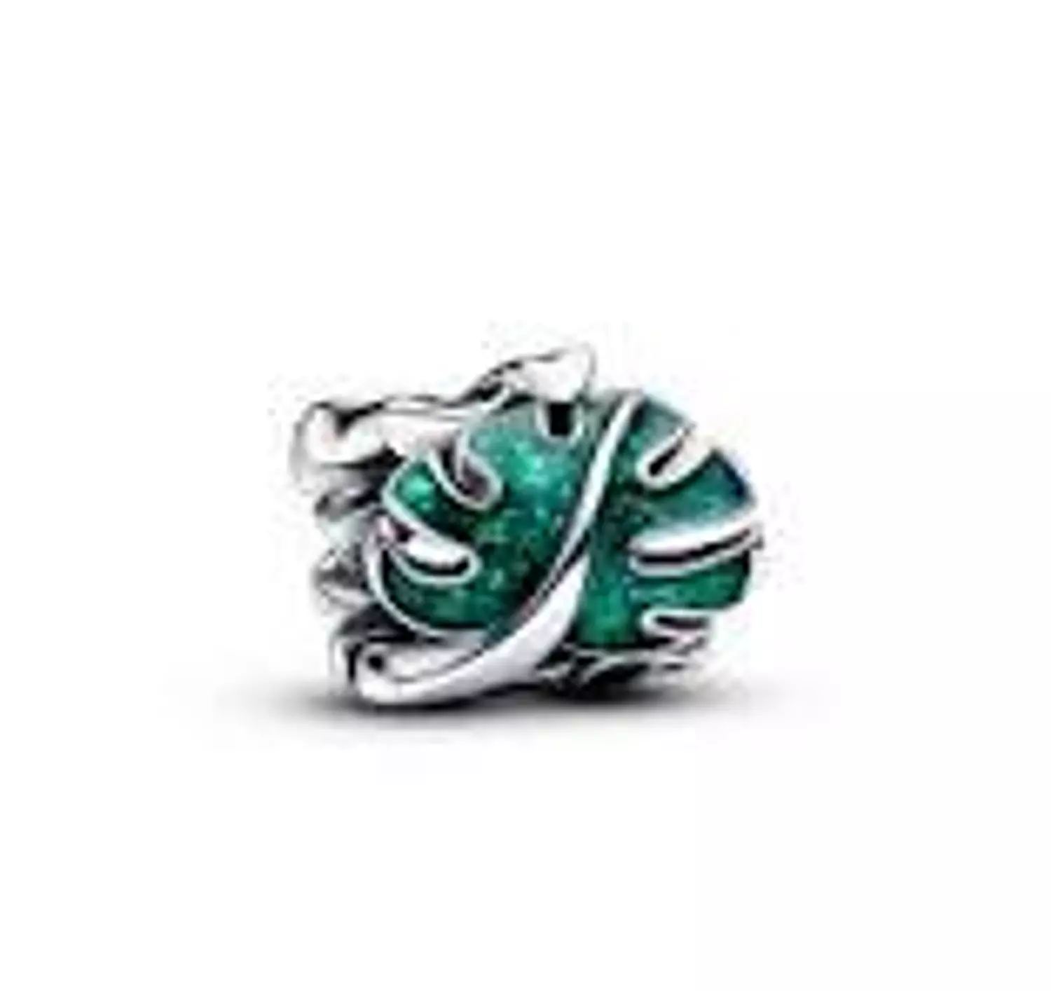 Monstera leaf slide charm in 925 Sterling silver, Moments 793332C01 image