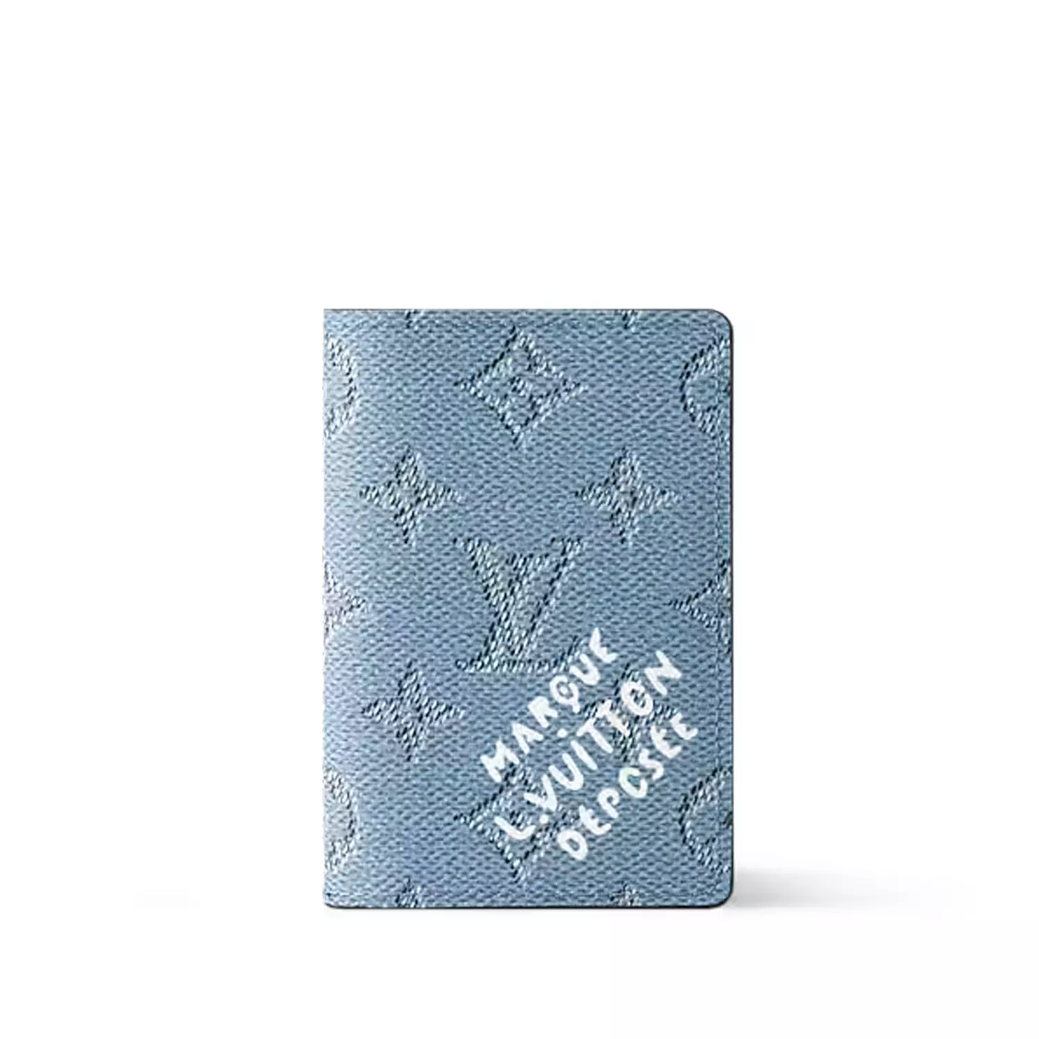 Louis Vuitton Pocket Organizer or Slim Card Holder in blue Monogram Heritage image