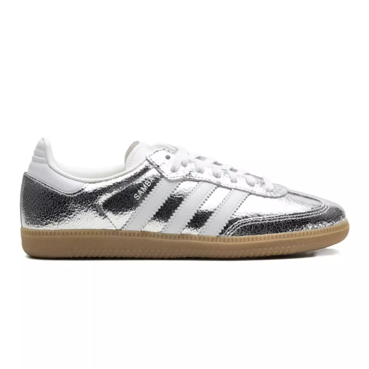 adidas Samba OG "Silver Metallic Cracked Leather image