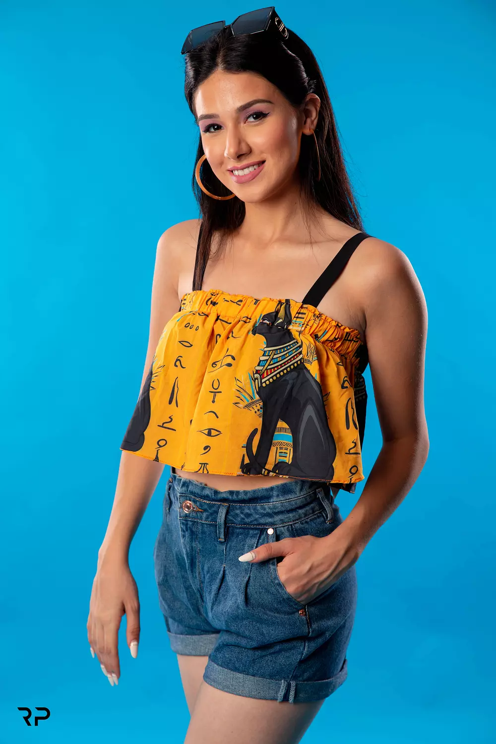 Orange bastet top hover image