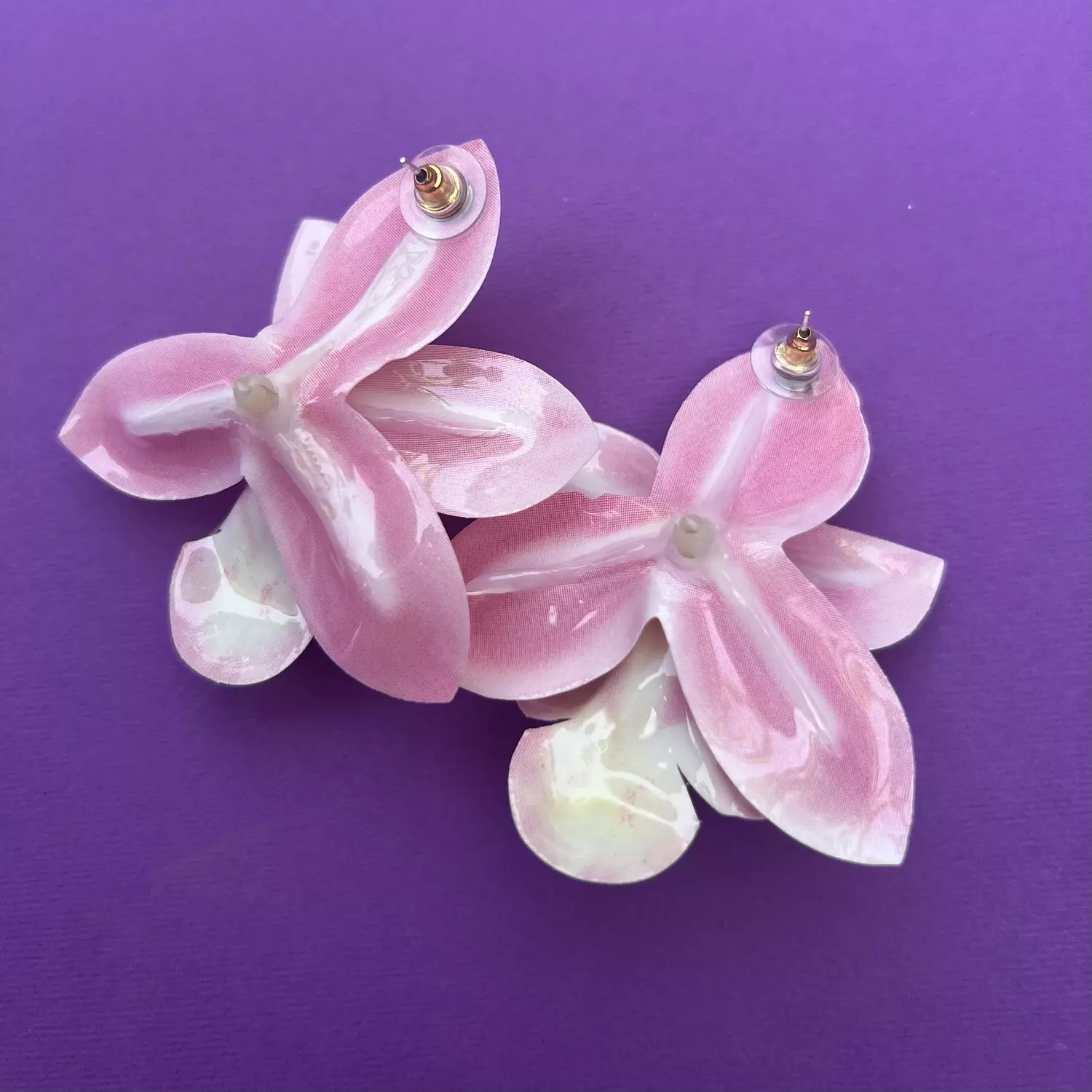 Pink Lilly Earrings  2