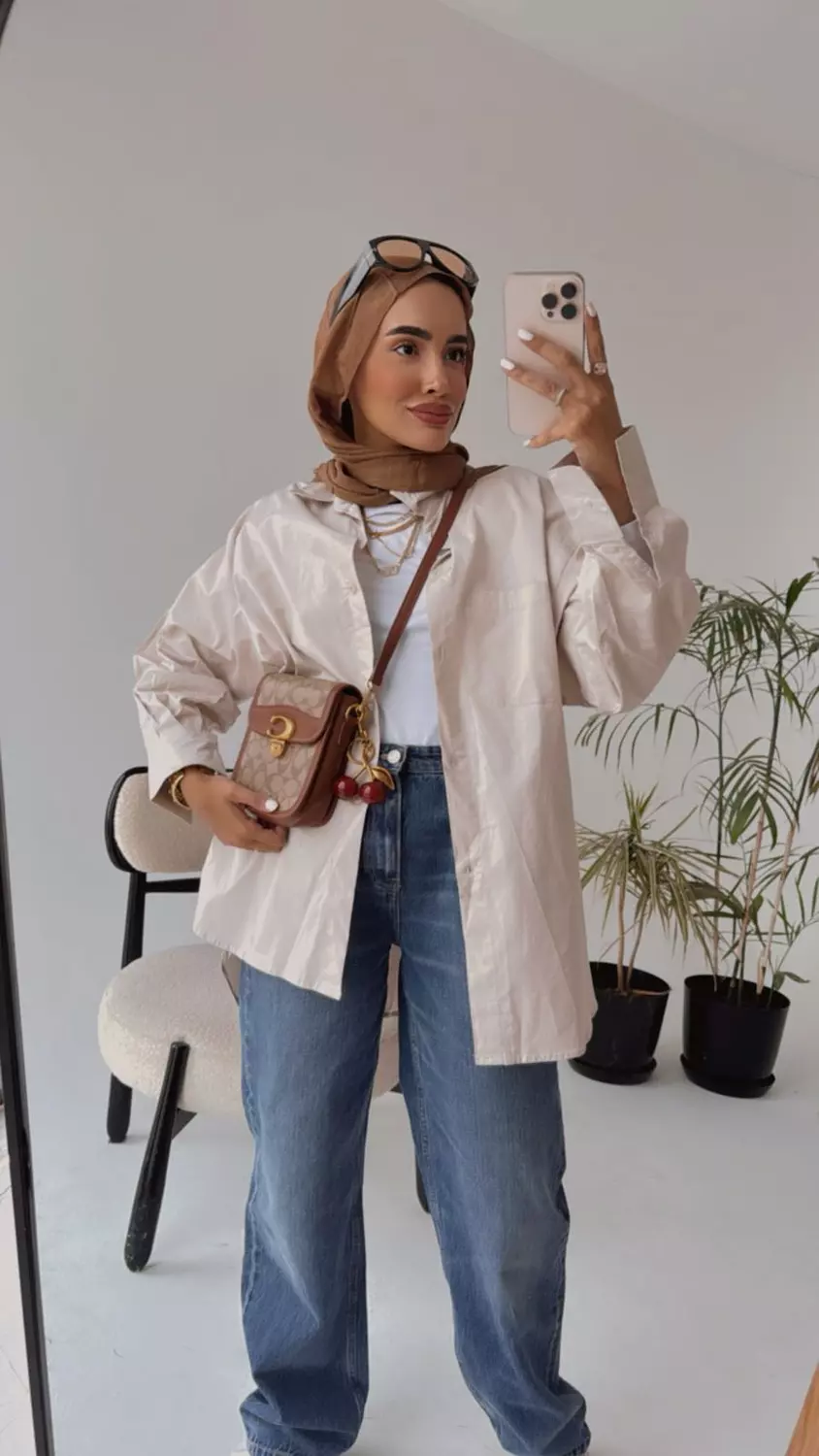 Oversized Gabardine Shirt 9