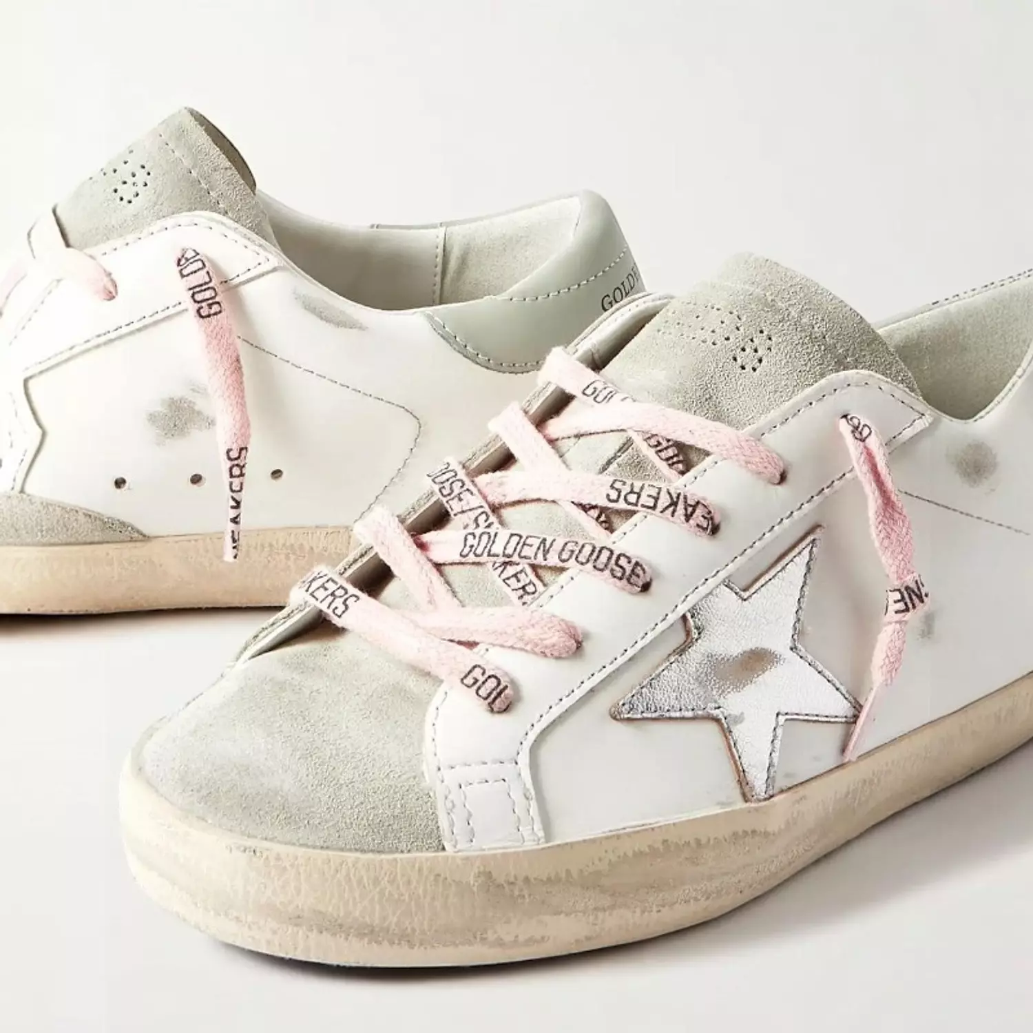 GOLDEN GOOSE SUPER-STAR WHITE ICE SILVER AQUAMARINE 1