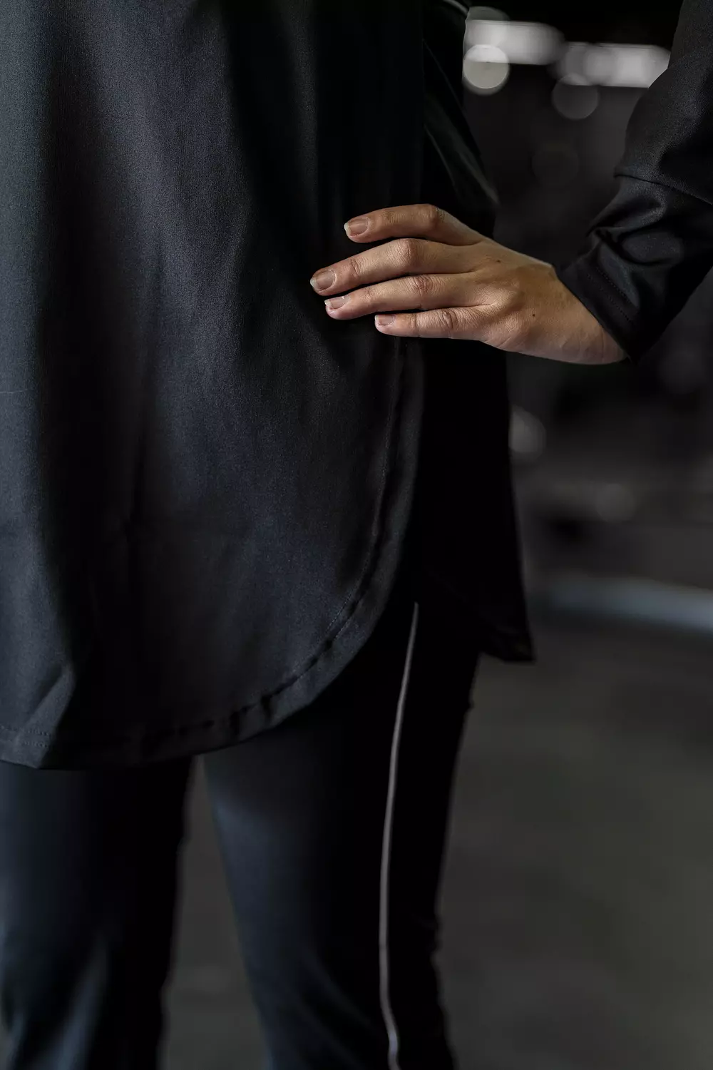 Hurra's long fit T-shirt in black 4