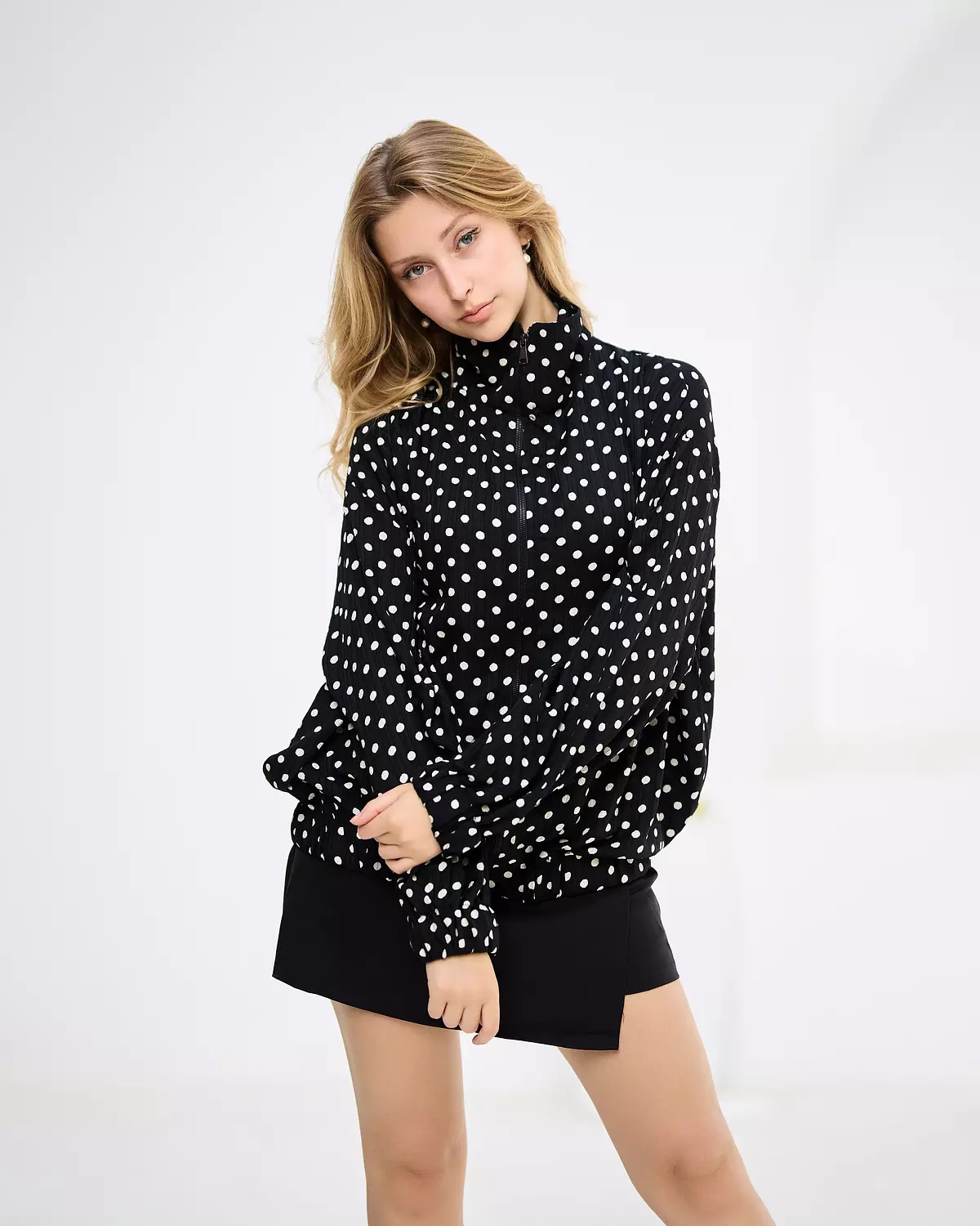 Black polka dot jacket 6