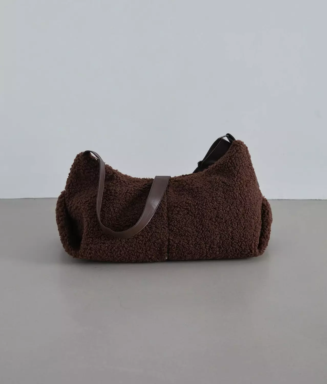 Large Faux Fur Shoulder and cross Bag hover image