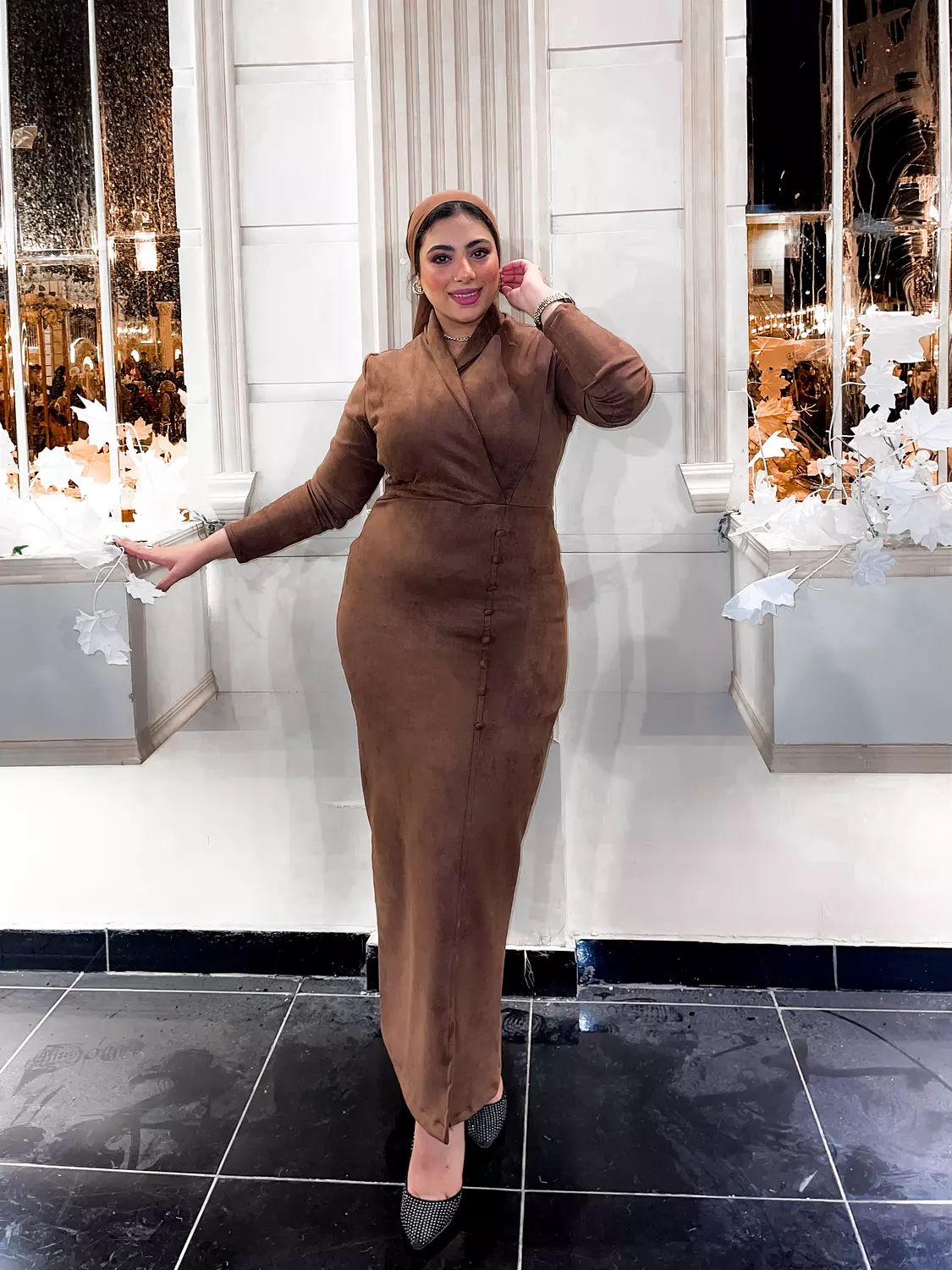 Blazer Dress (brown color) 4