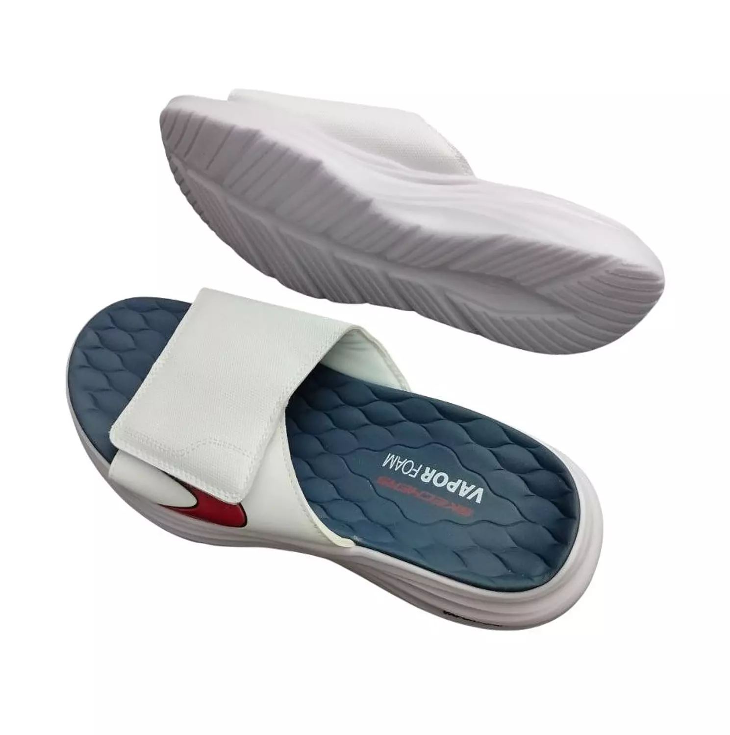 Skechers Men's VAPOR FOAM Slipper White  4