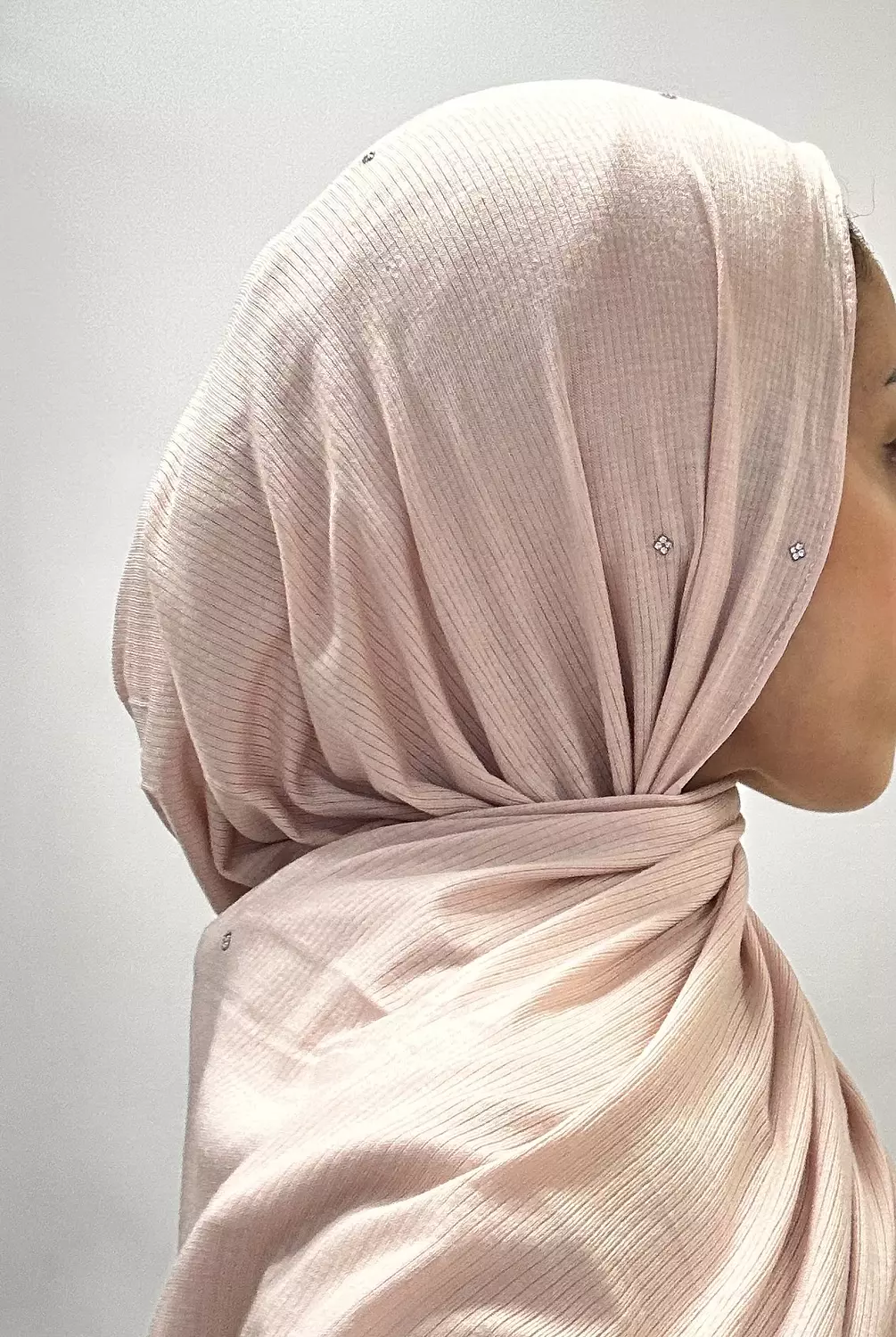 Blush Pink strass scarf image