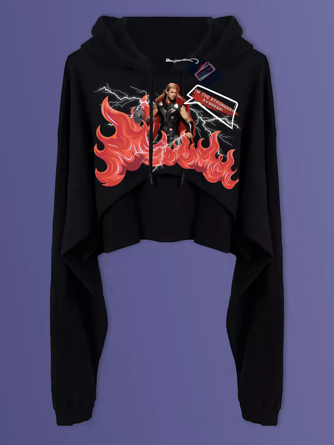 Thor Cropped Hoodie image
