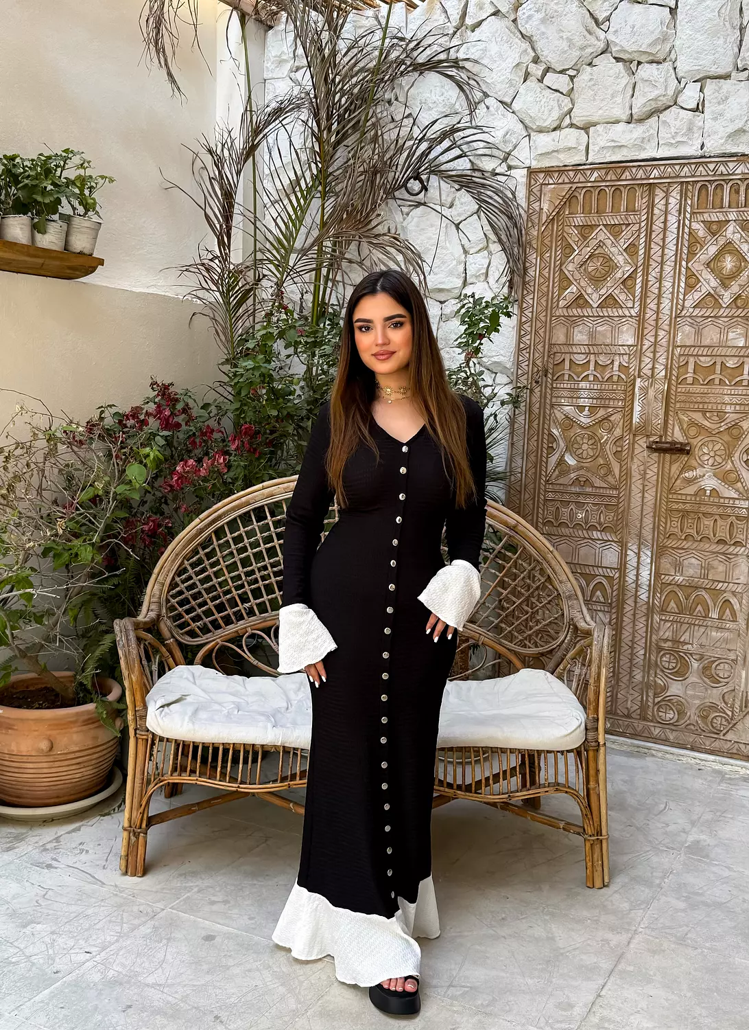 Ruffle noir dress 2