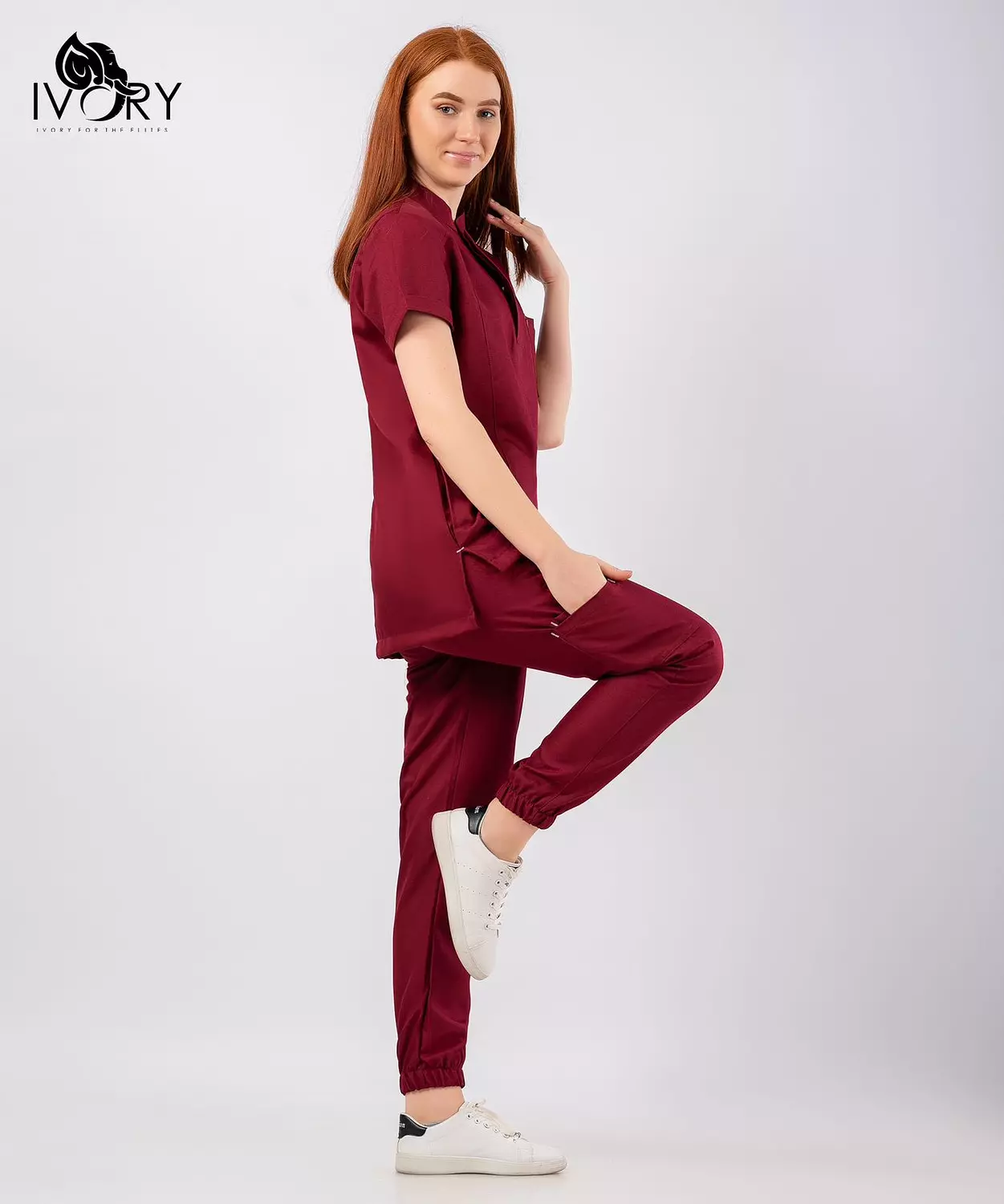 Half Collar Scrub 51