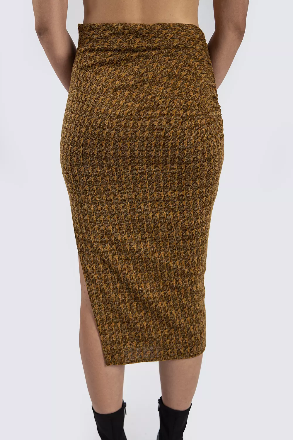 Wool Skirt With Slit  2