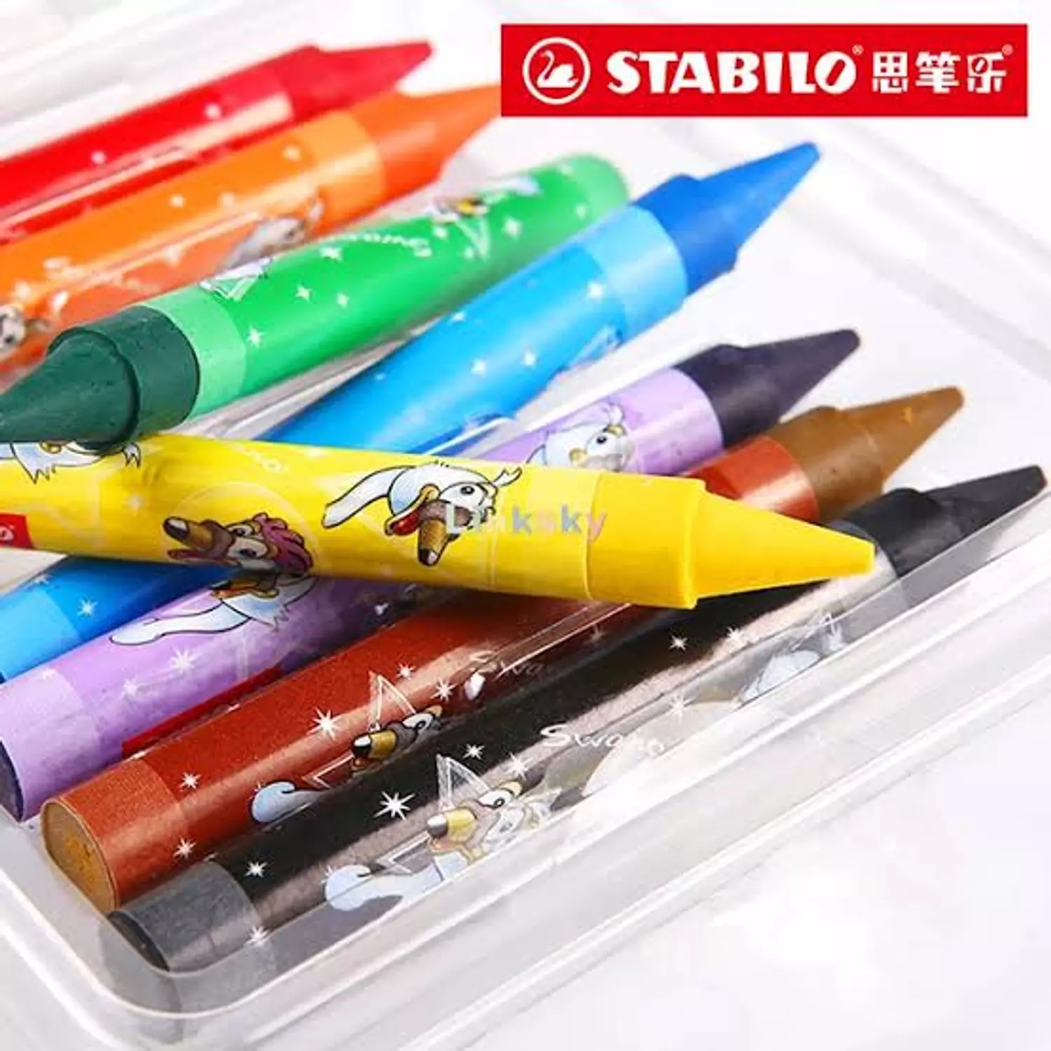 طقم الوان شمع Stabilo Wax Crayons  image