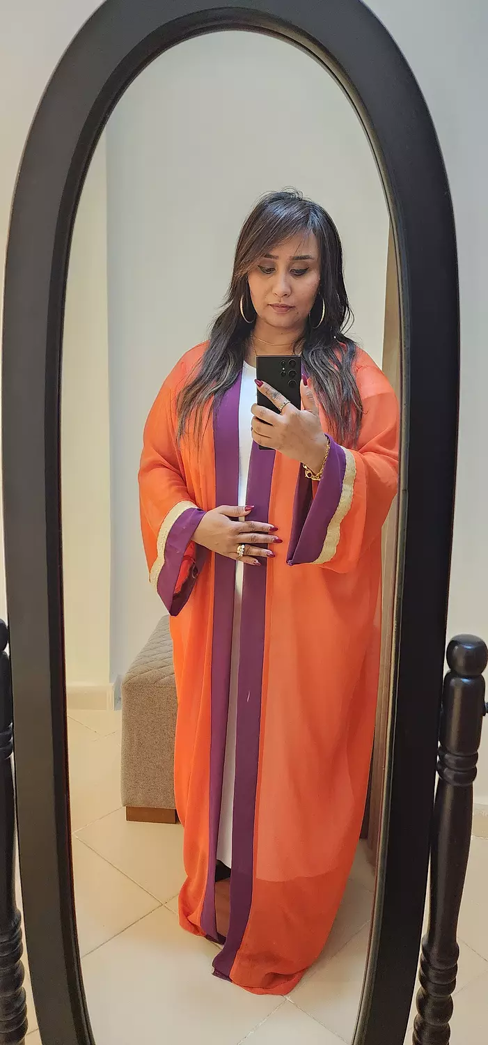 Orange and Purple Kaftan 3