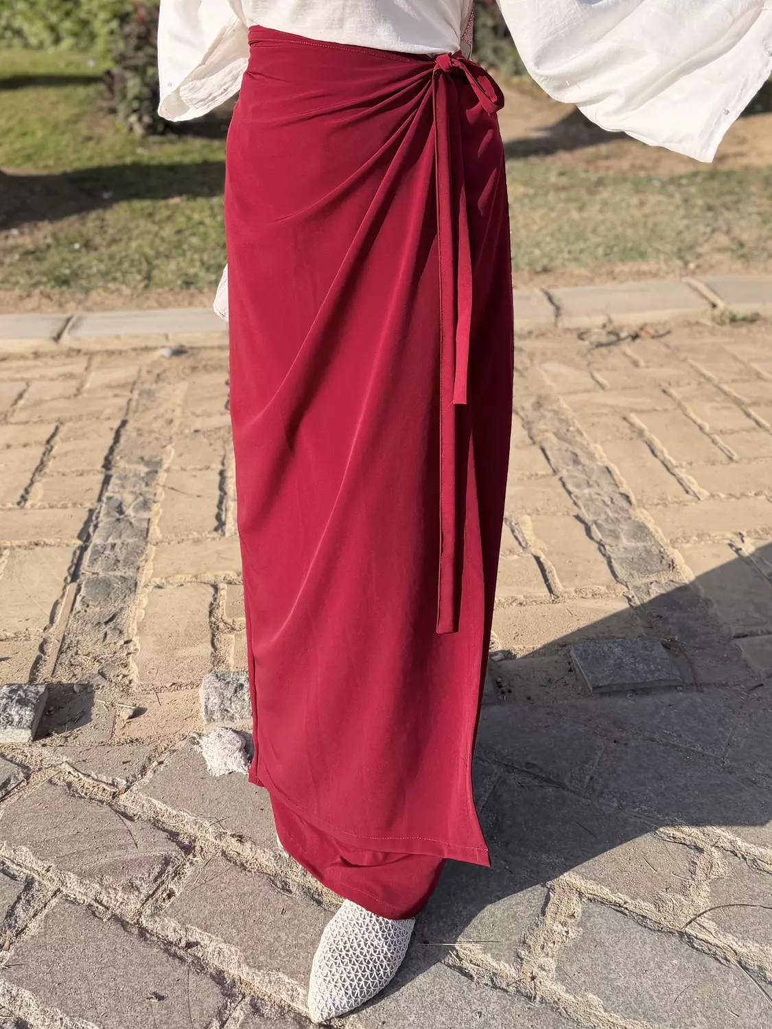 Wrap Maxi Skirt – Elegant Modest Style hover image