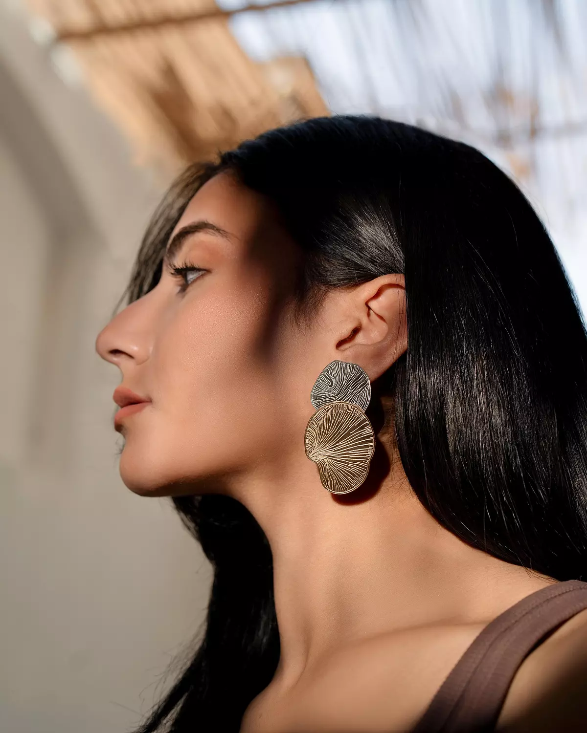 Metal Flora Earrings image