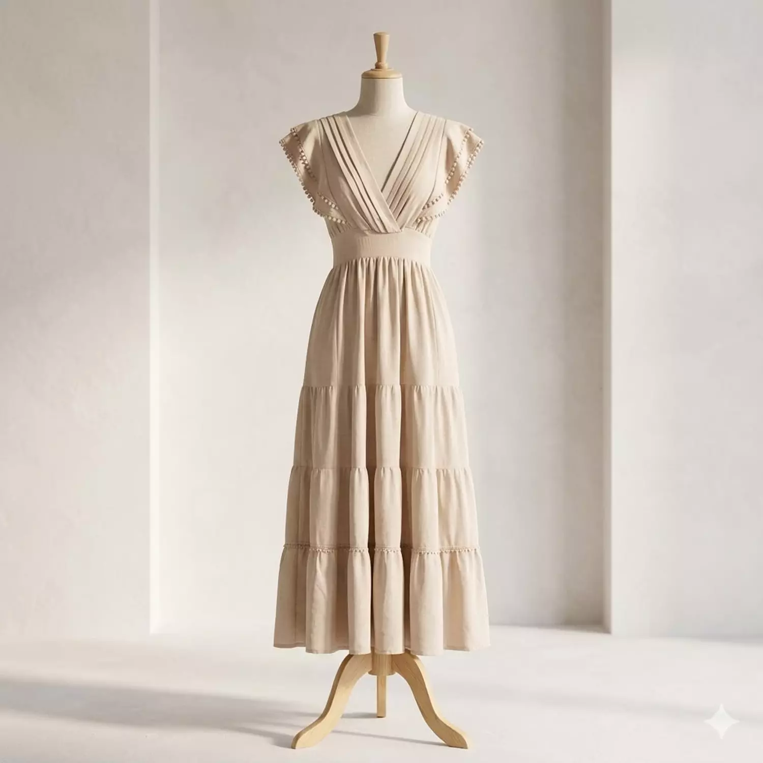 Ruffled Sleeves Maxi Dress 2