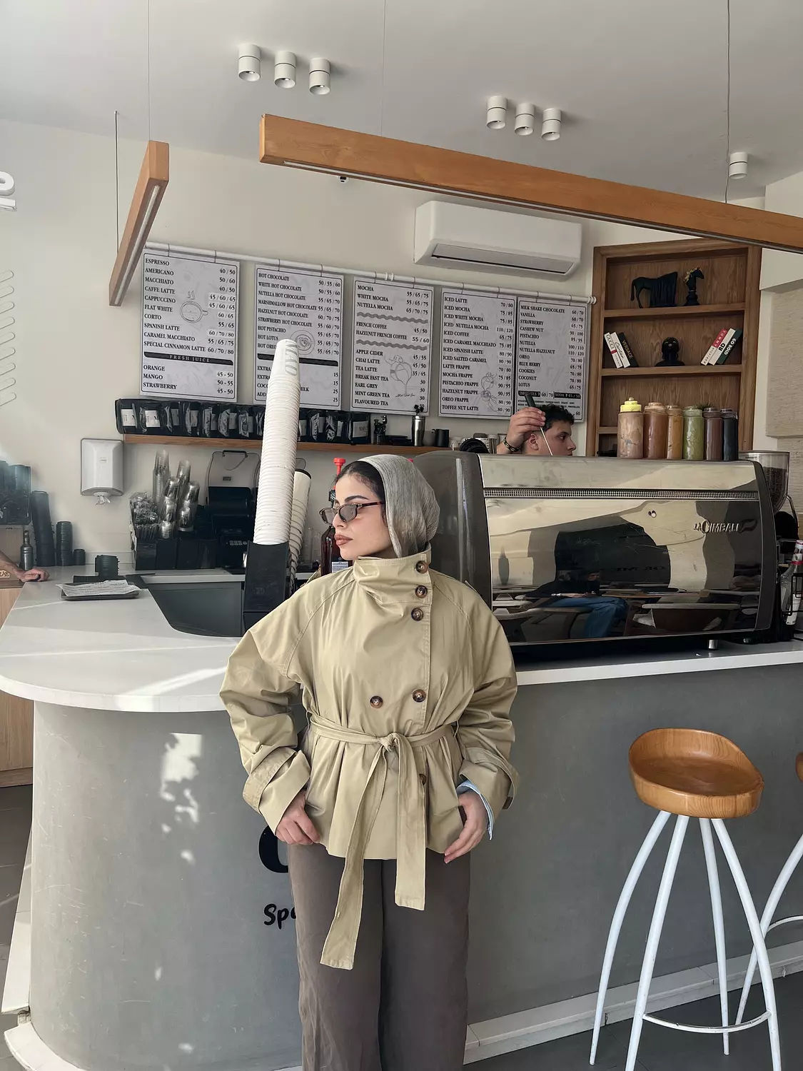 high neck cropped trench  12