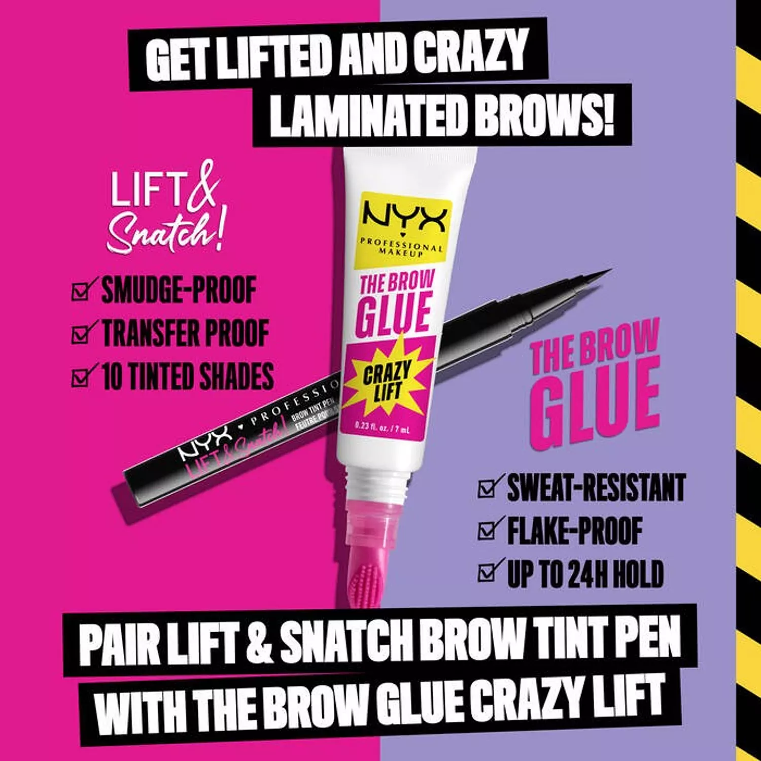 Nyx The Brow Glue Crazy Lift Brow Lamination Gel 6