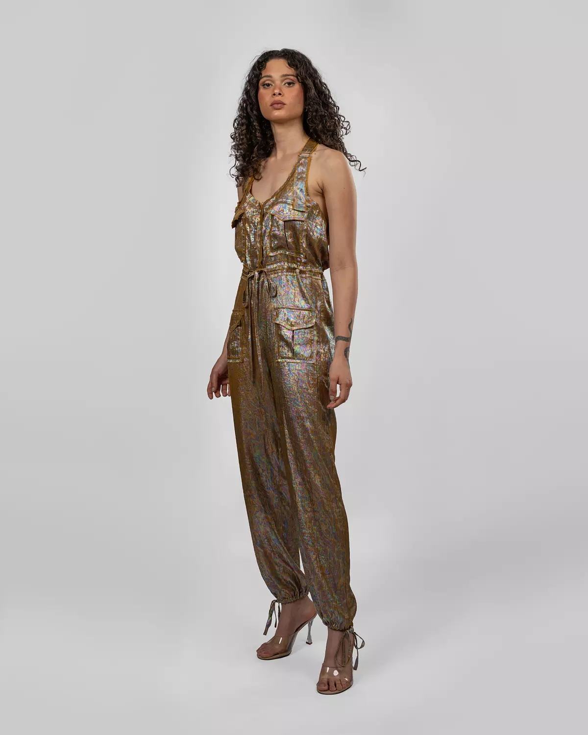 Multicolor Shimmery Jumpsuit 5