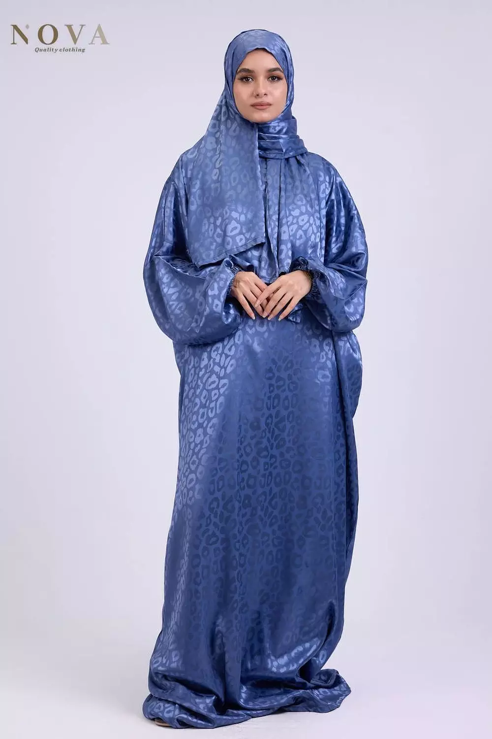 Denim blue Jacquard image