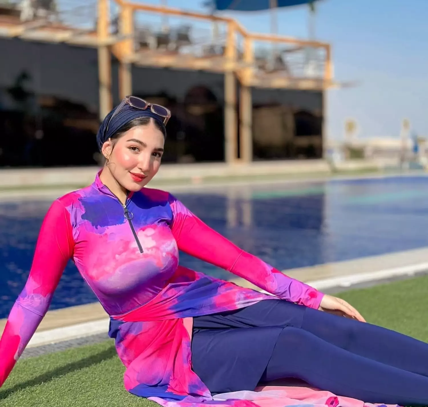 Lilac pink Burkini 🩷💙 1