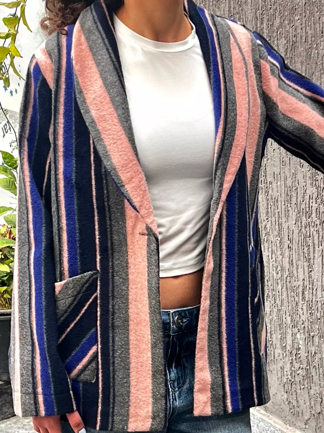 Wool strip jacket  8