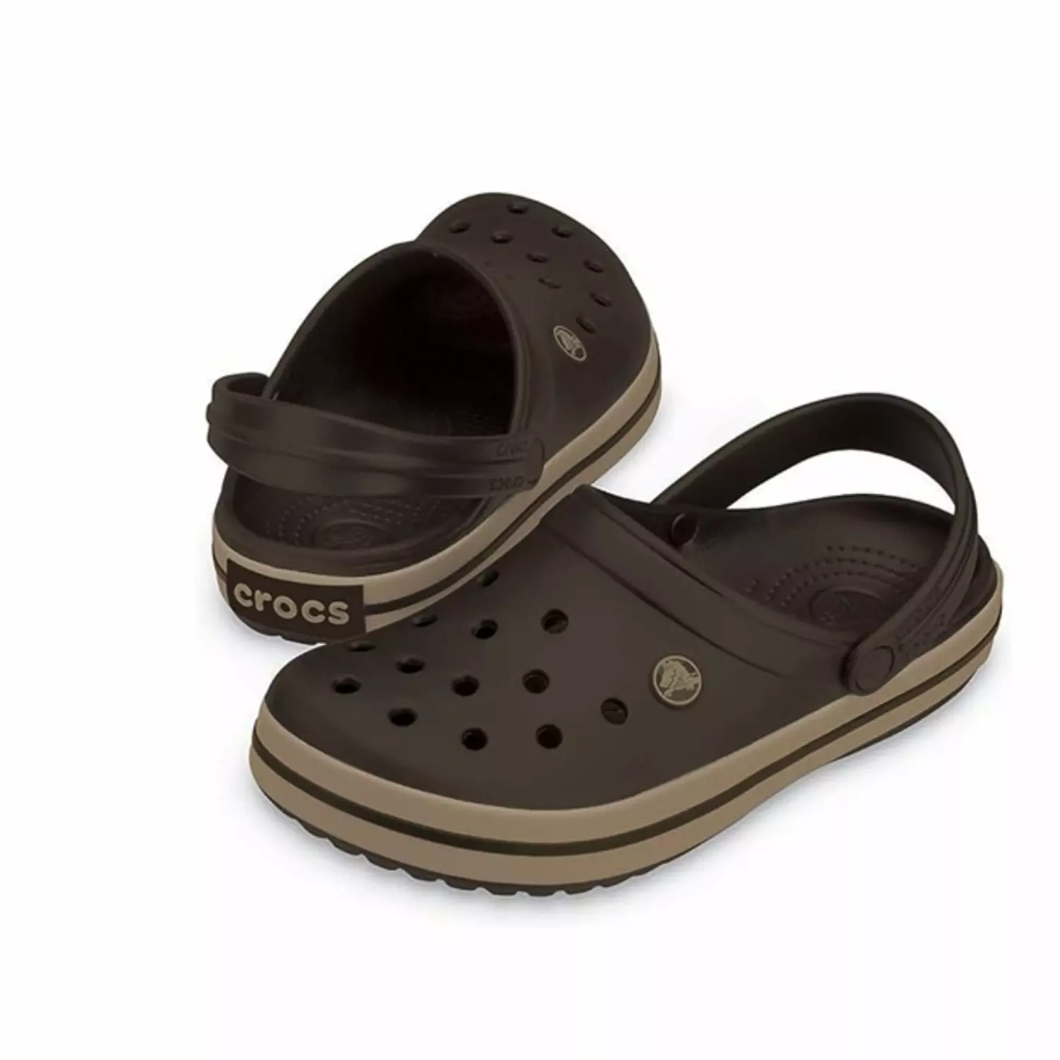 Crocs Unisex-Crocband Clog-Brown