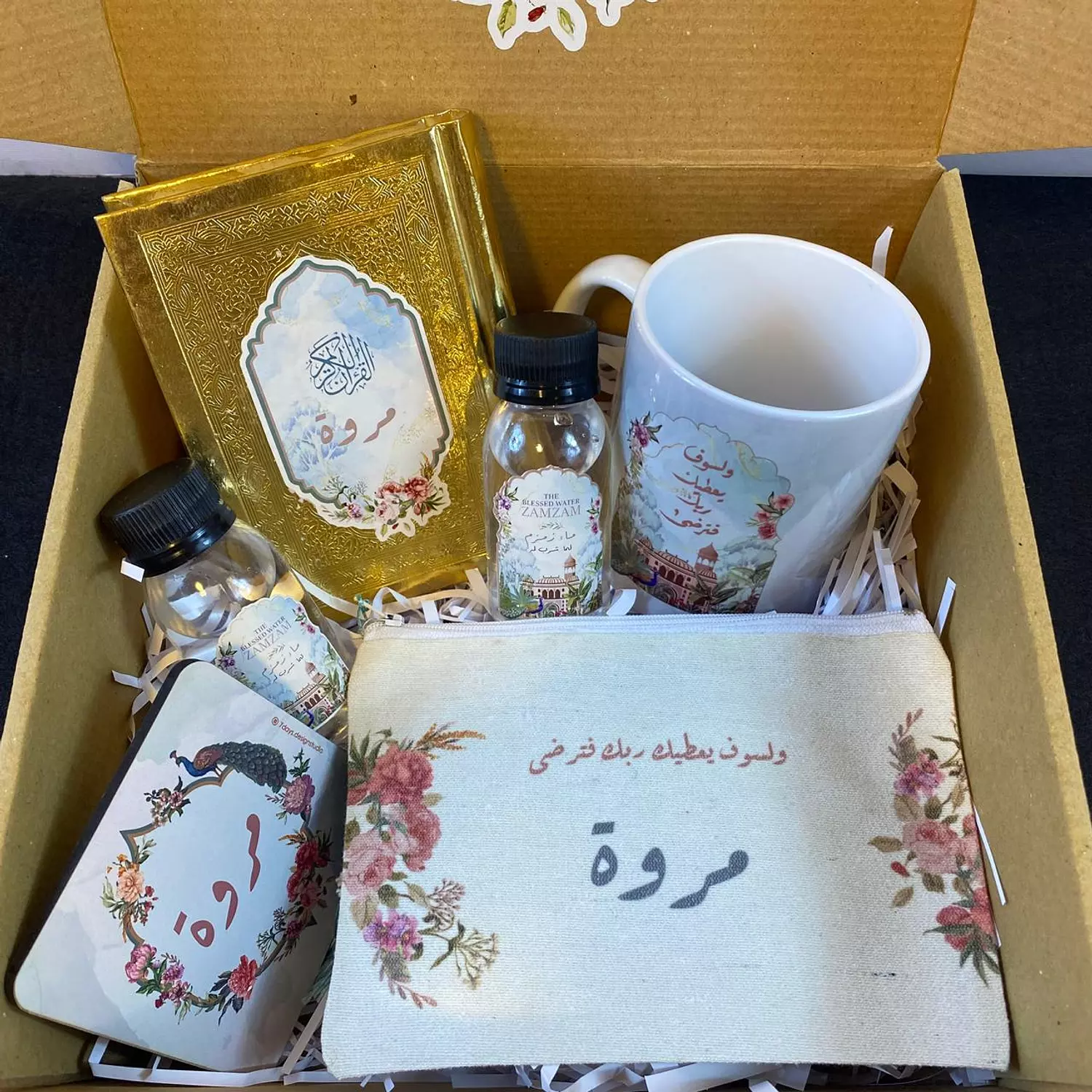 Teal Peacock Gift Box   1