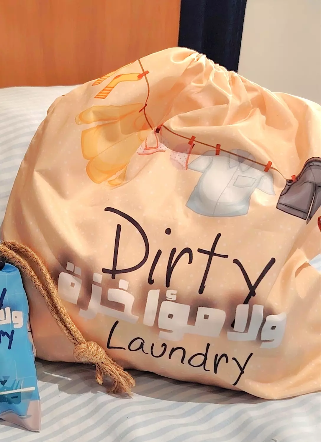 Dirty ولامؤاخذة Laundry Beige Pouchie  image