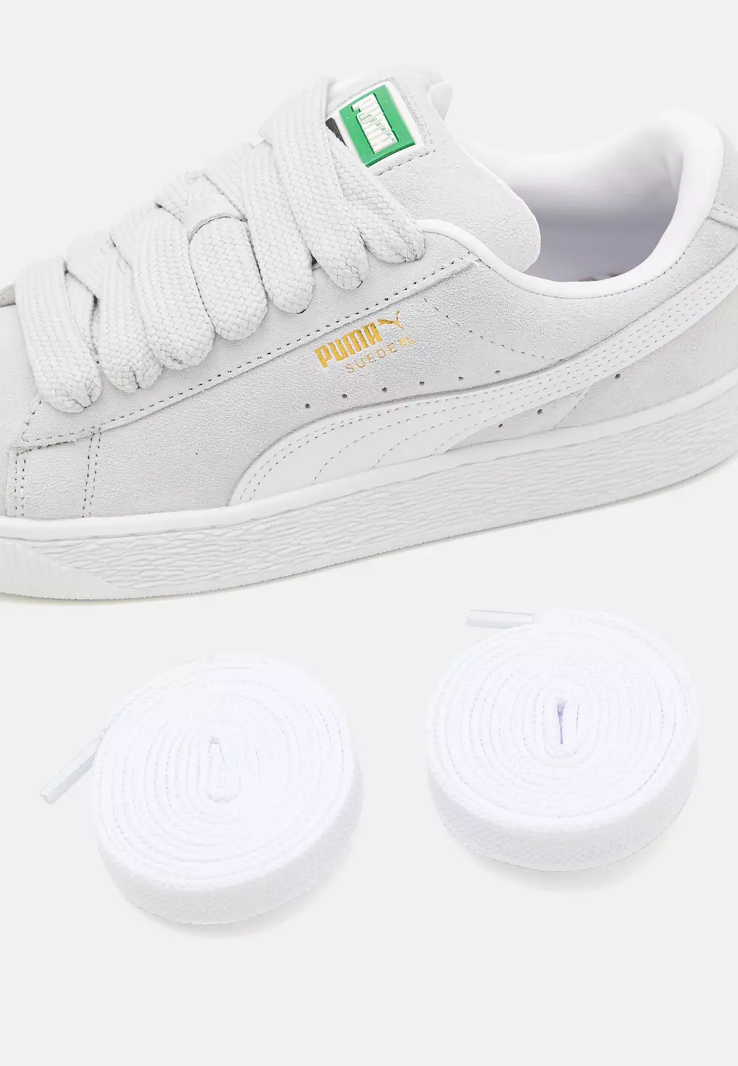 Puma Suede XL Silver Mist White 5