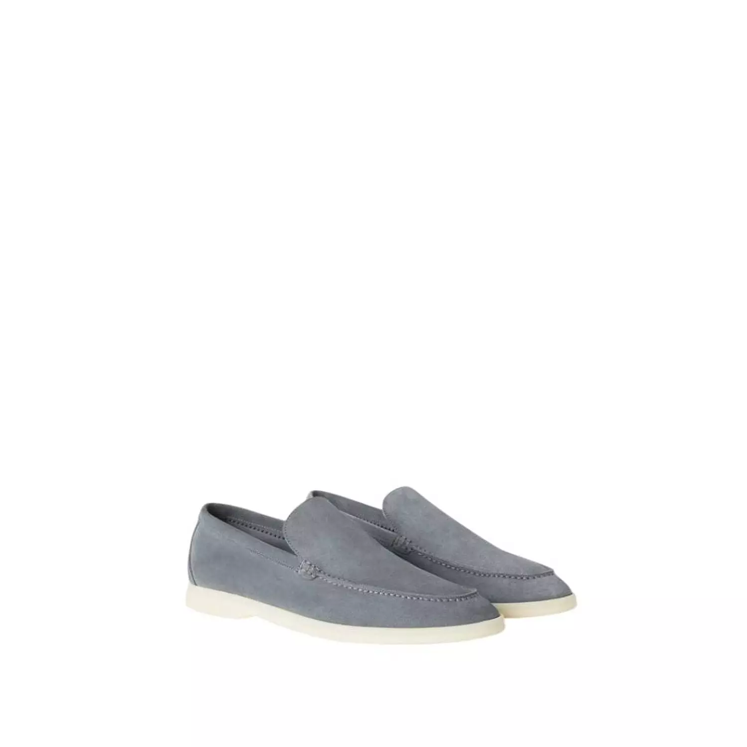 Loro Piana Summer Walk Loafer Suede Frozen Blue hover image