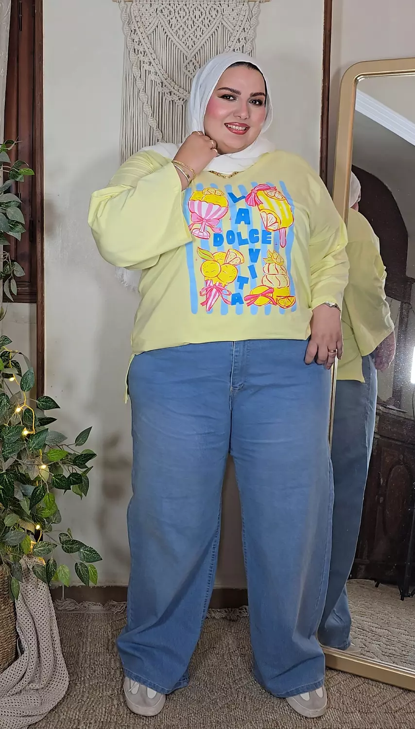 dream denim pants (light shade) 2
