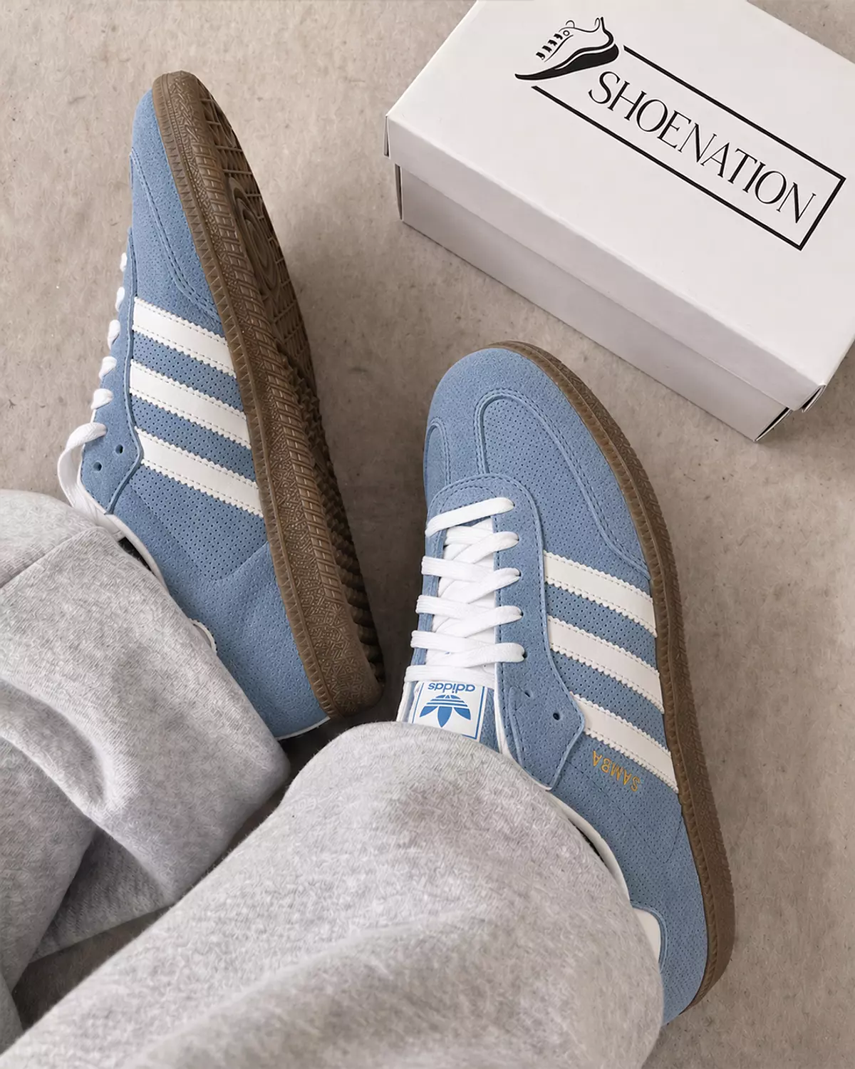 Women’s Samba Shoes – Dusty Light Blue image