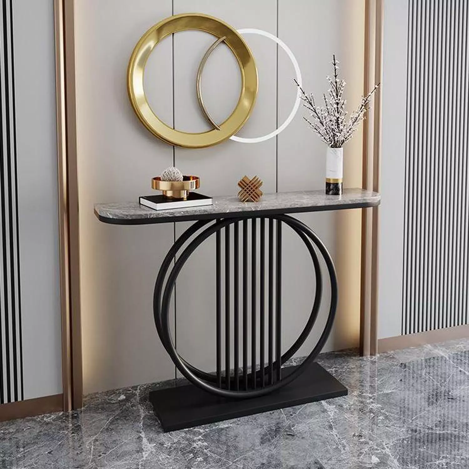 "Console steel and alternative surface for marble " 3