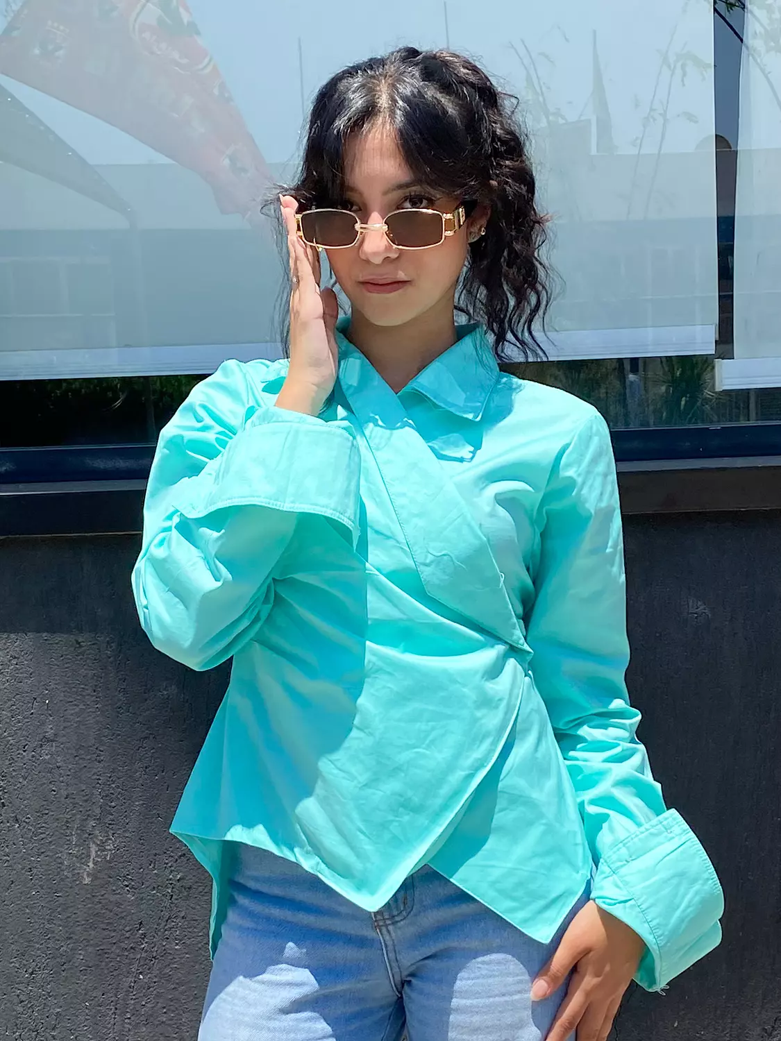 Veya Blouse Mint Green  image