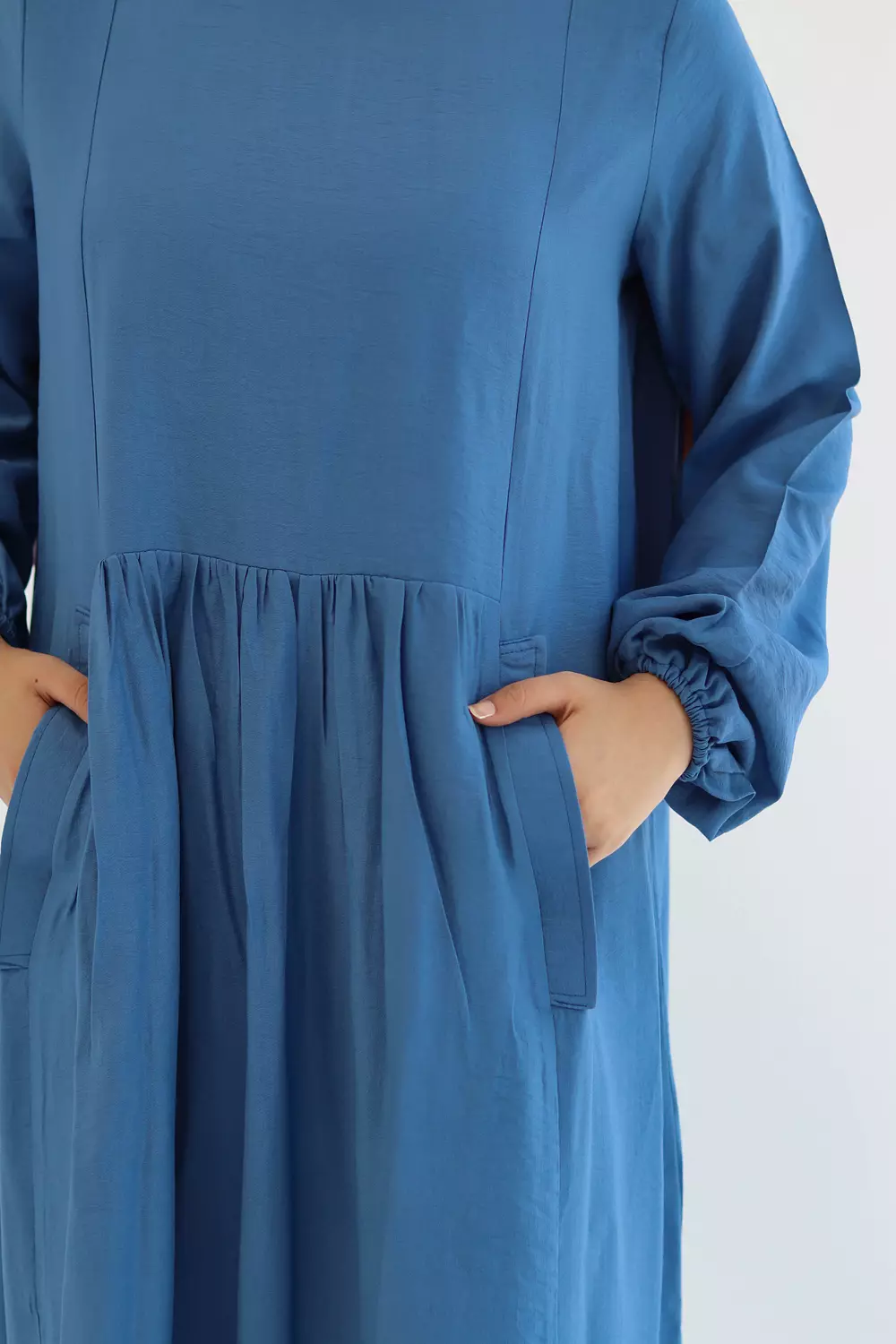Blue Flowy Dress 8