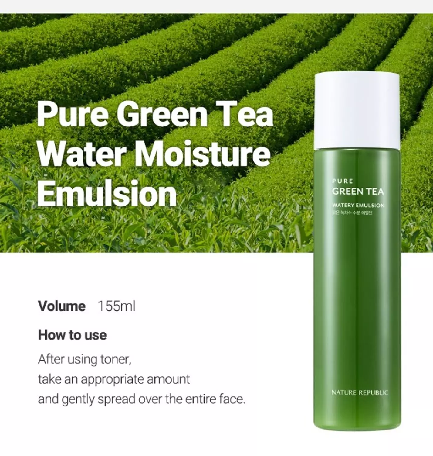 Natural Republic Green Tea Watery Emulsion 155 Ml hover image
