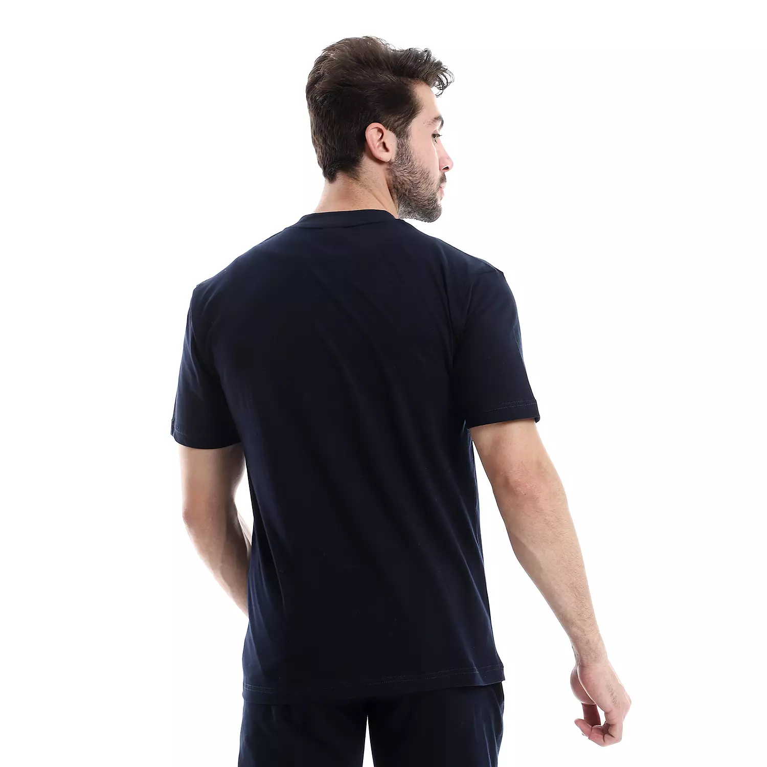 تي شيرت قطن سادة - 4018- كحلي 3