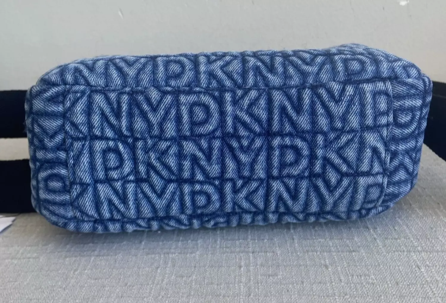 Dkny Monogram Denim Crossbody Bag  4