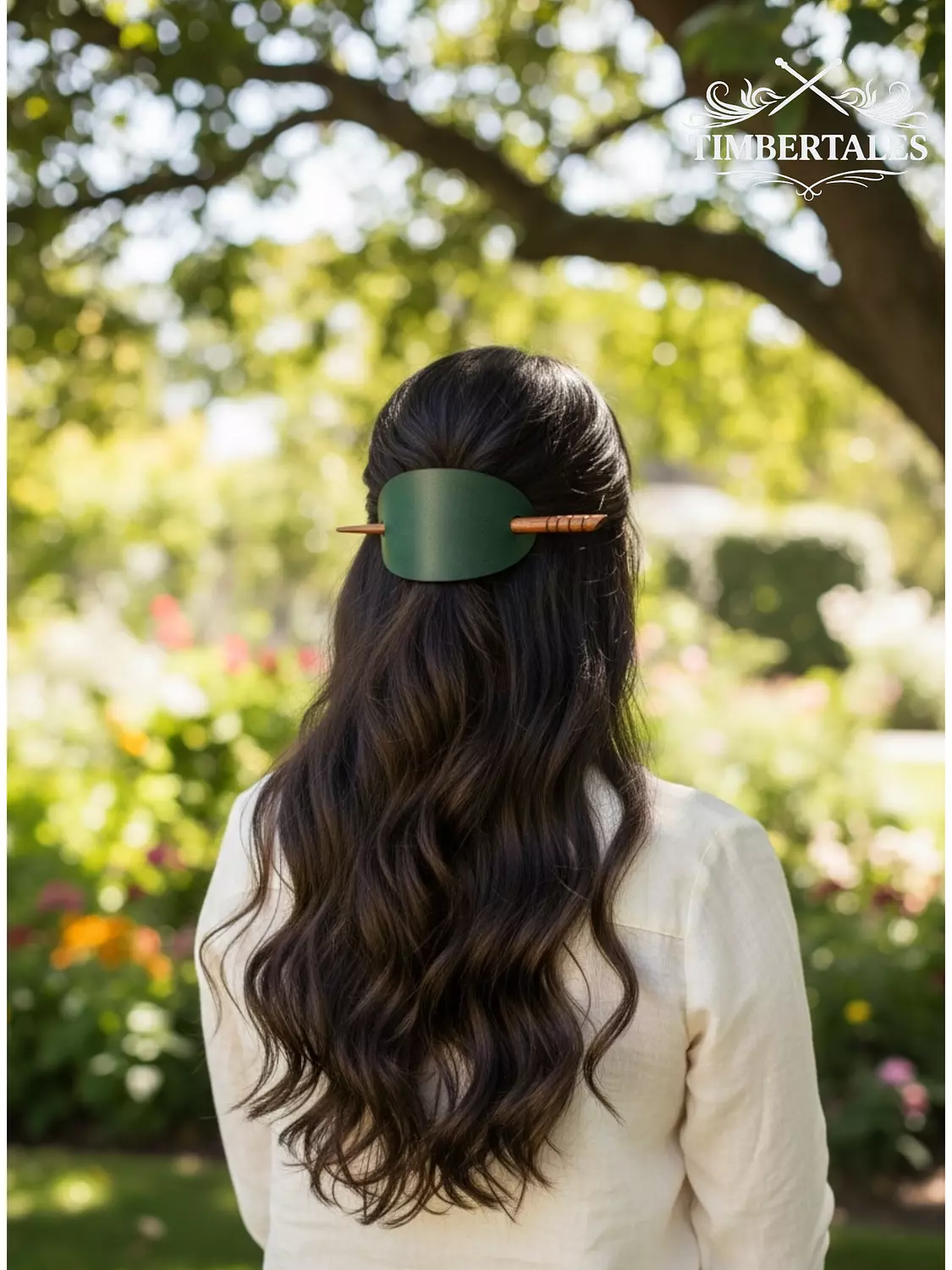 Green Hair Barrette image
