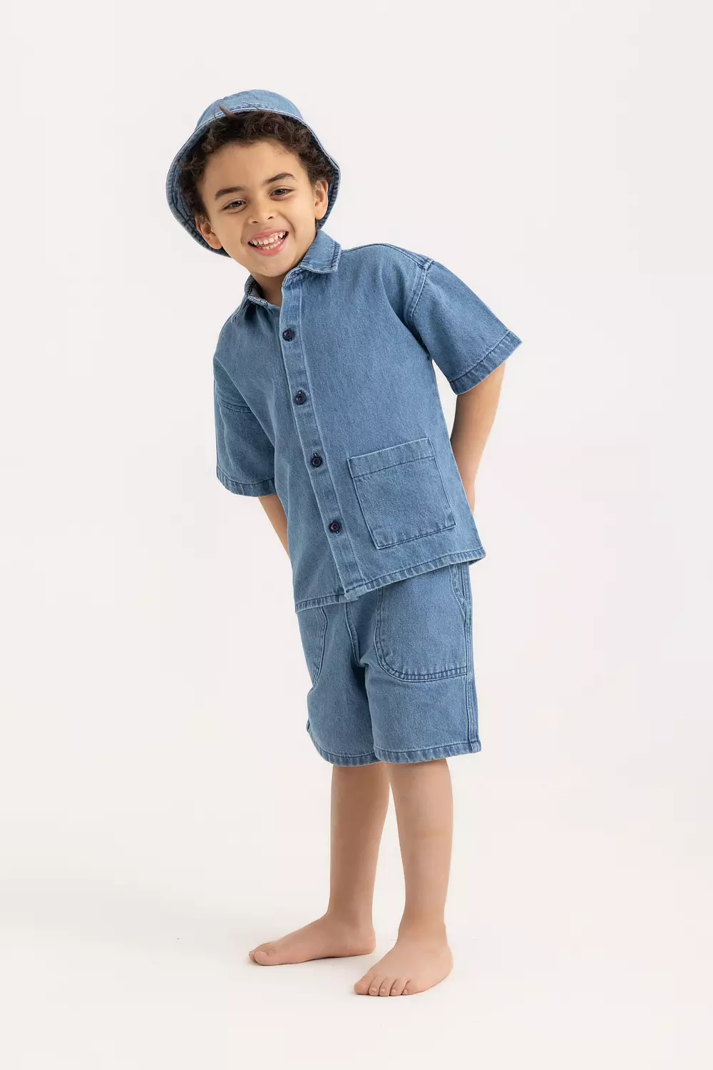 The Bobo Denim Kids Shorts image