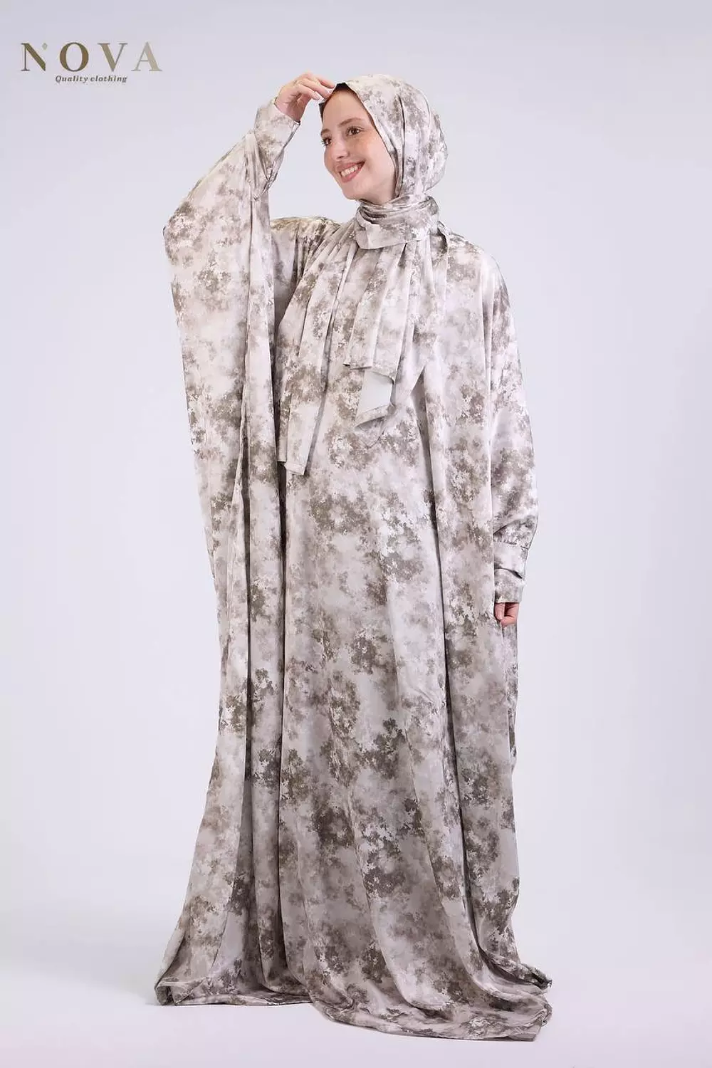 Camouflage butterfly satin 1